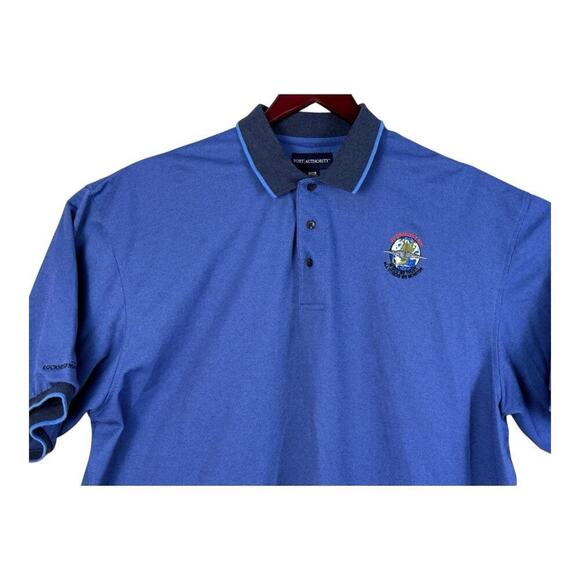 Lockheed Martin U2 Dragon Lady Plane Logo Mens Blue Polo Shirt Size 3XL - Picture 1 of 12